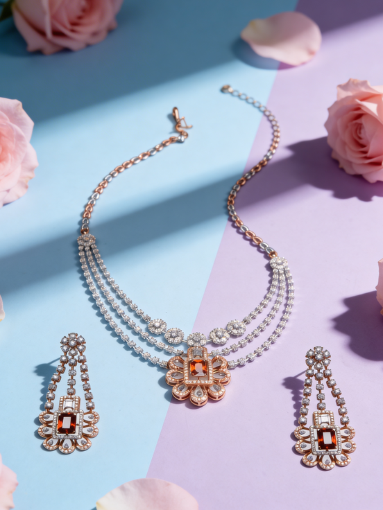 RSJ Luxe Amber Royale Diamond Set