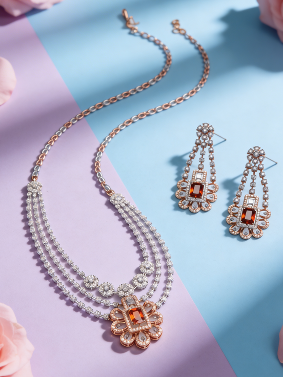 RSJ Luxe Amber Royale Diamond Set