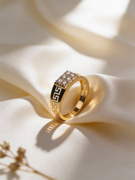 Bella Imperial Maze Diamond Ring (Yellow Gold)