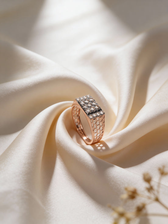 Bella Rose Matrix Diamond Ring