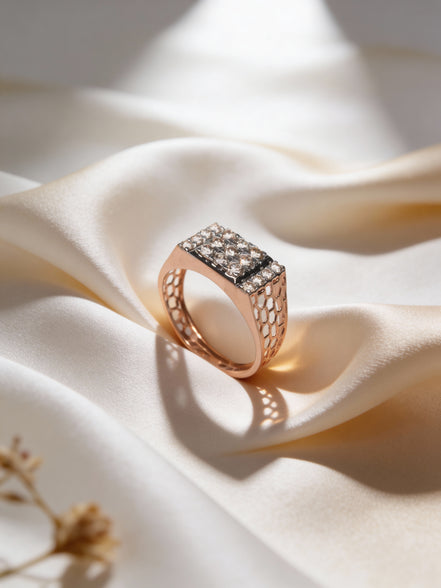 Bella Rose Matrix Diamond Ring