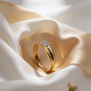 Bella Heritage Block Diamond Ring