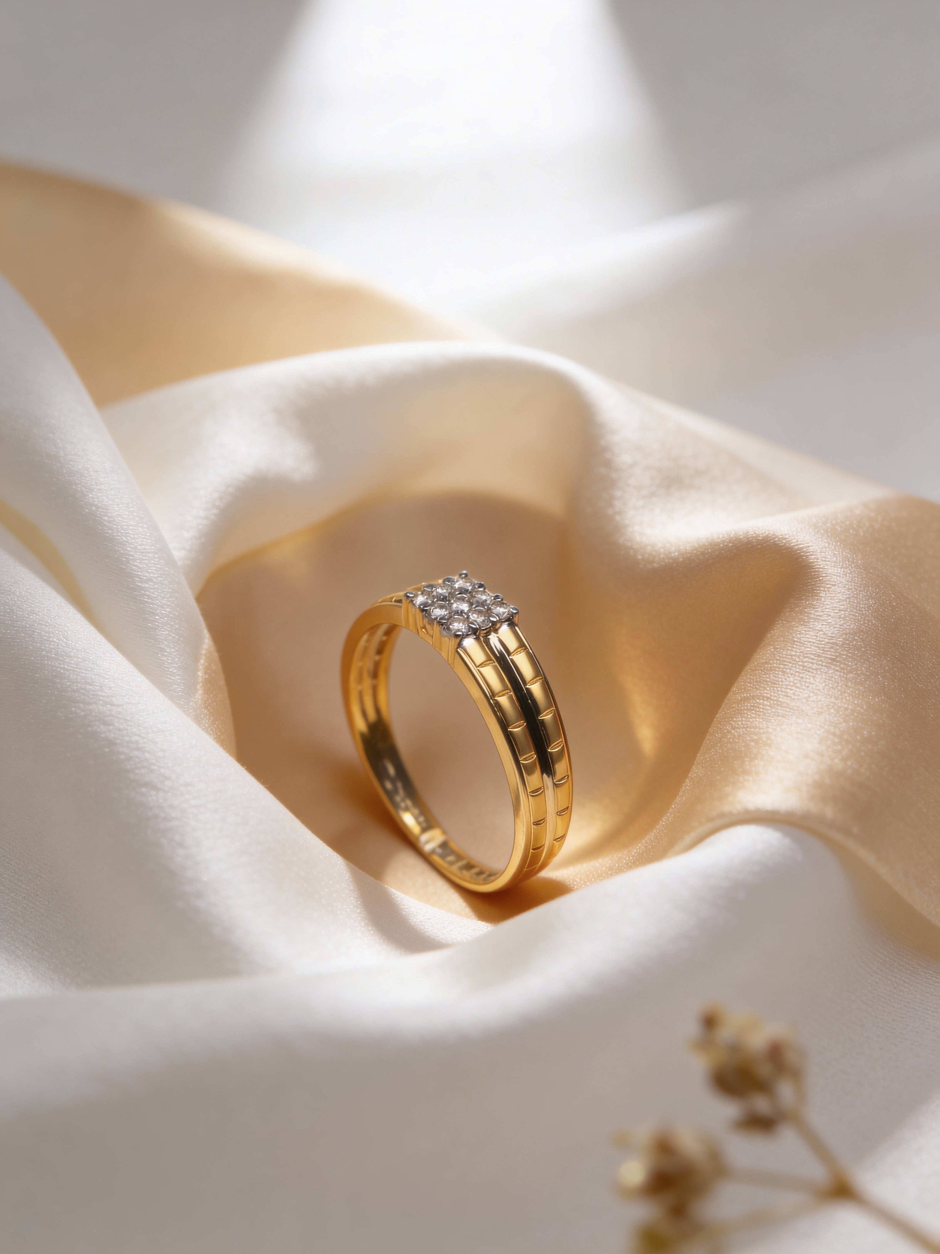 Bella Heritage Block Diamond Ring