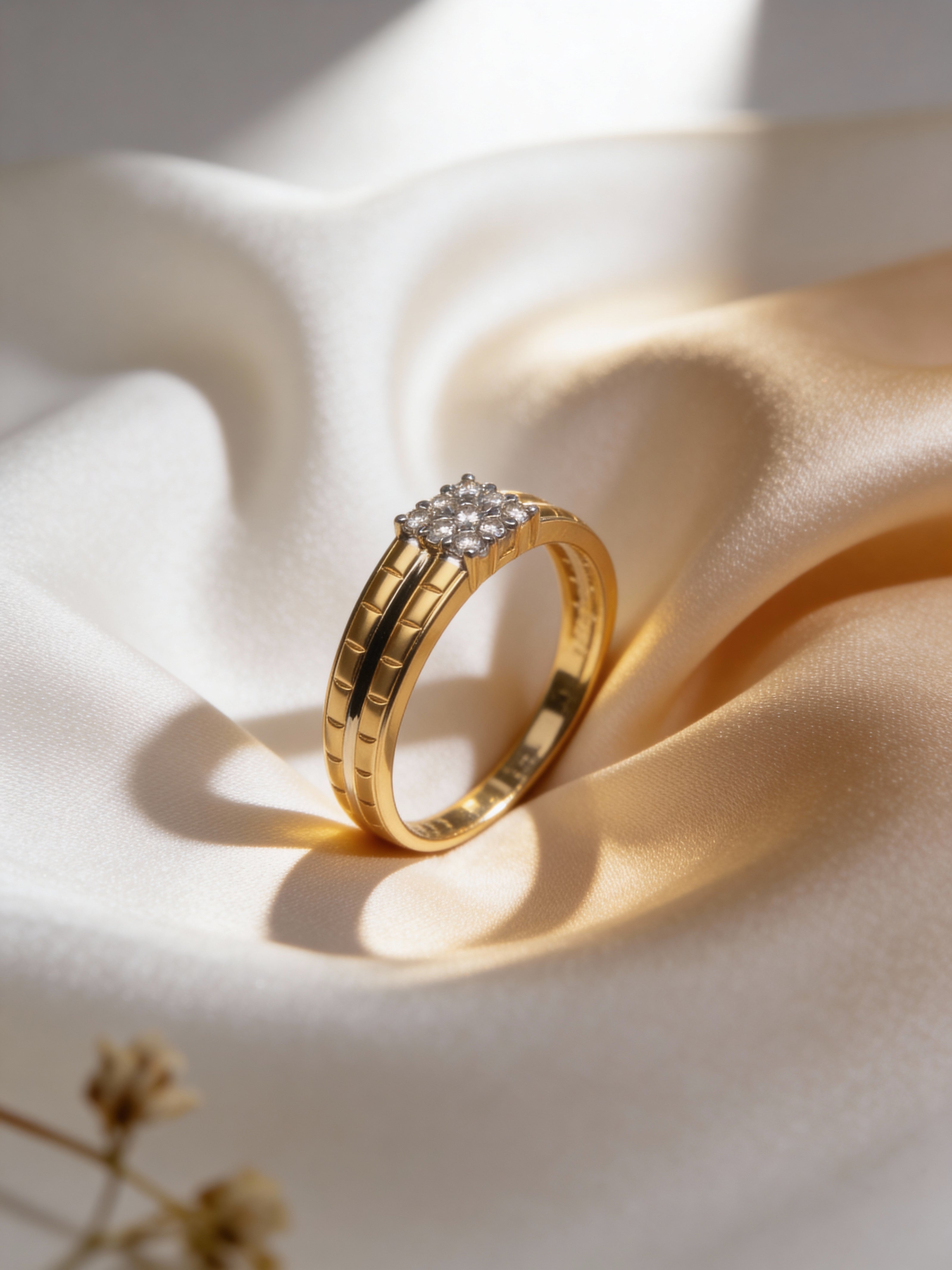 Bella Heritage Block Diamond Ring