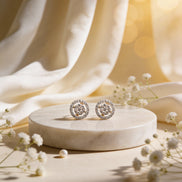 Bella Halo Grace Diamond Stud Earrings