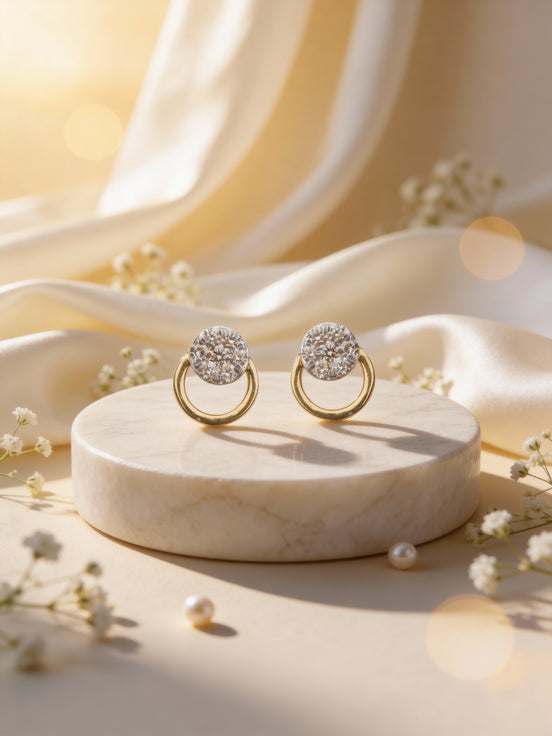 Bella Orbit Diamond Earrings