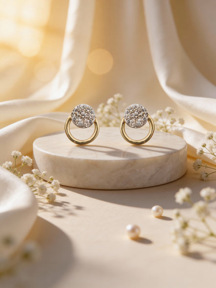 Bella Orbit Diamond Earrings