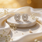 Bella Regal Frame Diamond Earrings