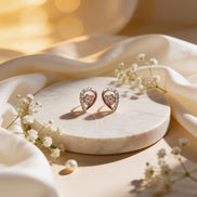 Bella Whisper Teardrop Diamond Earrings