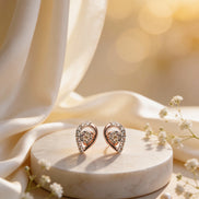 Bella Whisper Teardrop Diamond Earrings