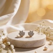 Bella Solis Diamond Stud Earrings