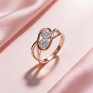 Bella Twin Flame Diamond Ring