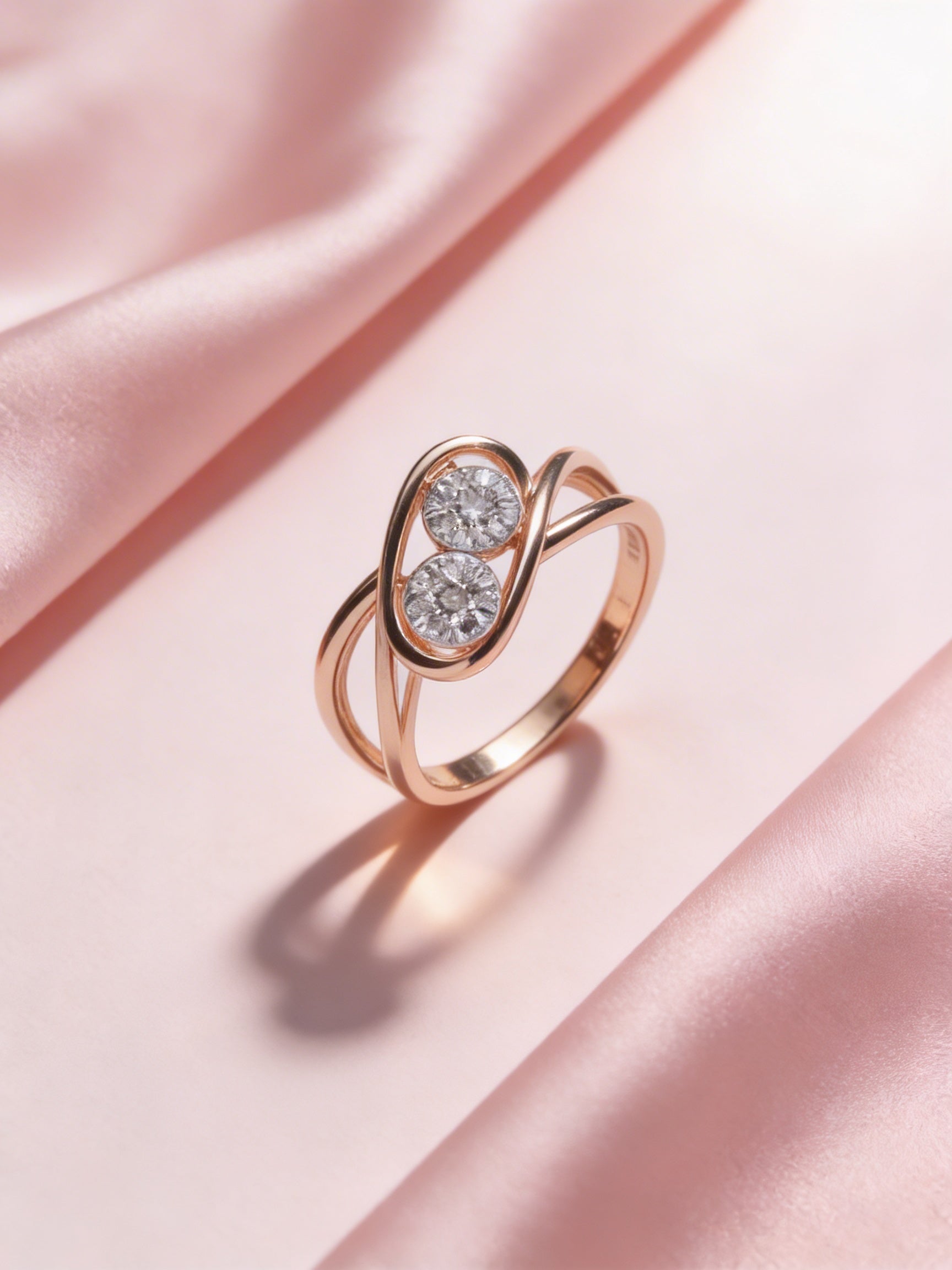 Bella Twin Flame Diamond Ring