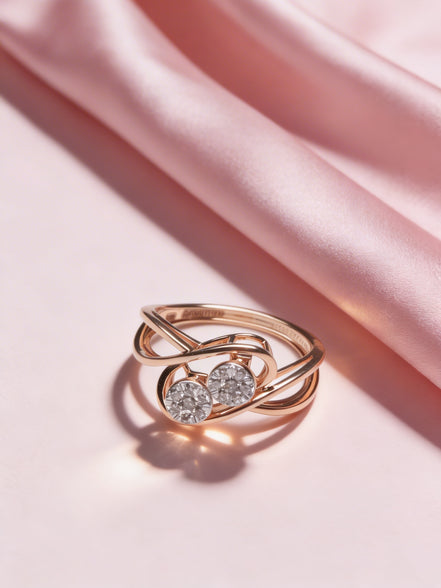 Bella Twin Flame Diamond Ring