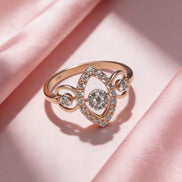 Bella Celeste Drop Diamond Ring