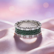Siora Emerald Royale Eternity Band