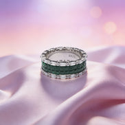 Siora Emerald Royale Eternity Band