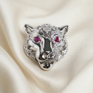 Siora Royal Panther Silver Brooch