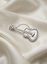 Siora Harmony Guitar Silver Brooch