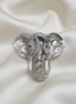 Siora Majestic Elephant Silver Brooch