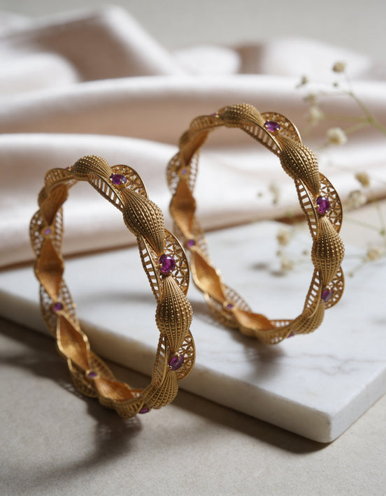 Classic Texture Dome Kada Set