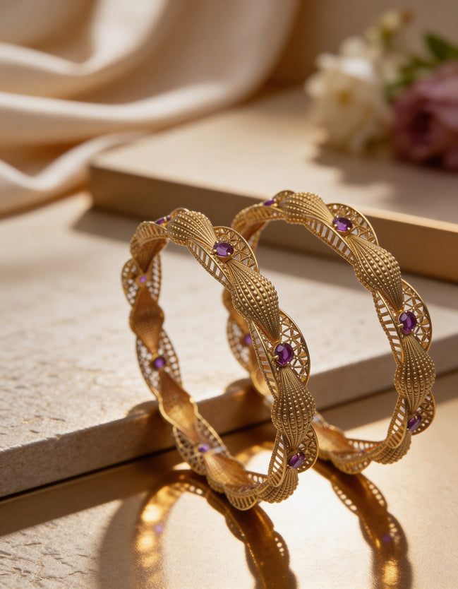 Classic Texture Dome Kada Set