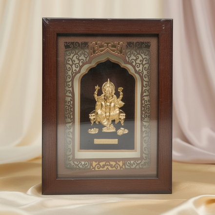 Shri Ganesh 24K Gold Foil Plated Divine Frame