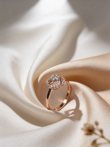 Bella Halo Charm Ring