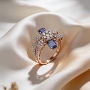 Bella Twin Sapphire Bloom Ring