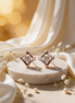 Bella Radiant Square Studs