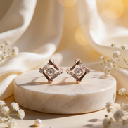 Bella Radiant Square Studs