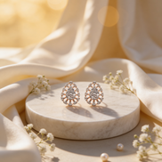 Bella Teardrop Halo Earrings