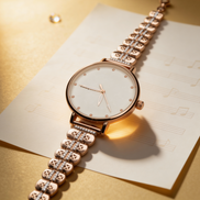 Siora Lyrica Rose Silver Watch