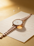 Siora Lyrica Rose Silver Watch