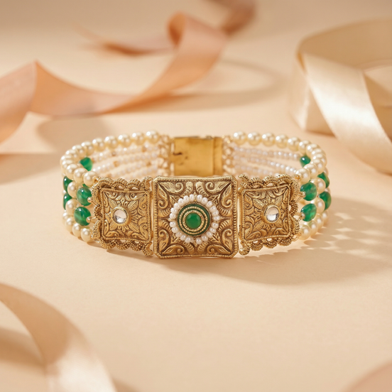 Vriksha Chowk Gold Bracelet