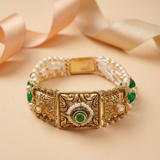 Vriksha Chowk Gold Bracelet