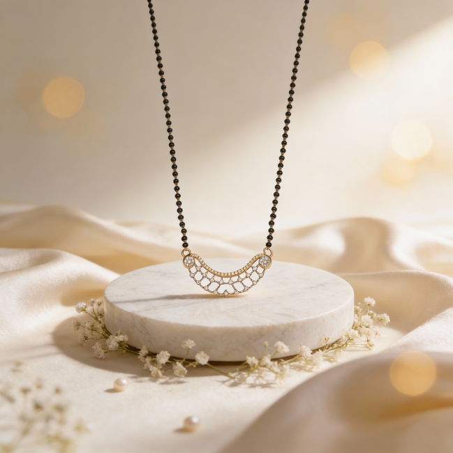 Bella Noorjaal Grace Diamond Mangalsutra