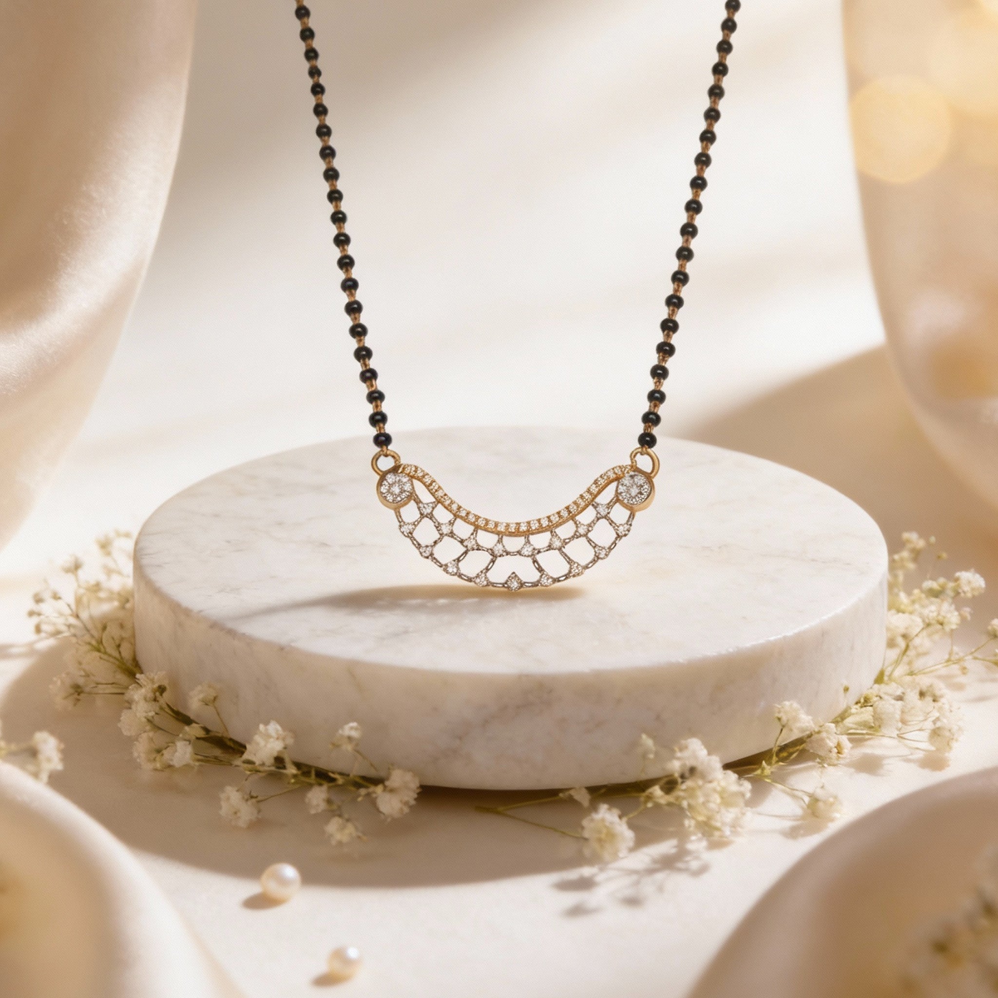Bella Noorjaal Grace Diamond Mangalsutra