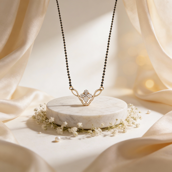 Bella Anvaya Bloom Diamond Mangalsutra