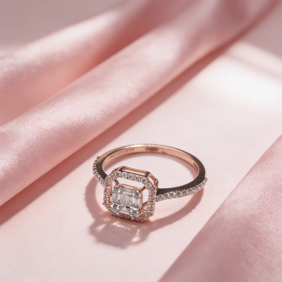 Bella Regalia Frame Diamond Ring