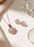 Bella Regal Square Diamond Pendant Set
